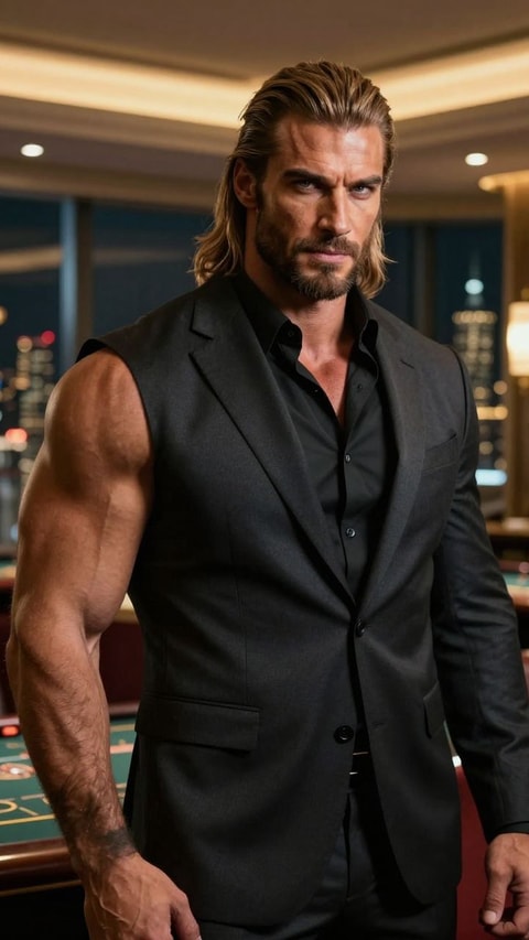 Axil Maverick, 38, Casino Mogul and Mafia Alpha, AI Companion on Roger