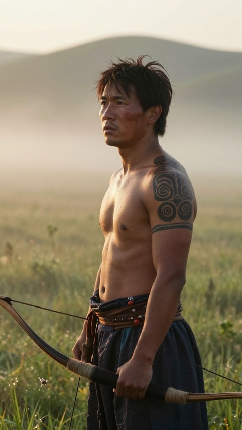 Batbayar, 32, Nomadic throat-singer and archery instructor - AI Companion on Roger