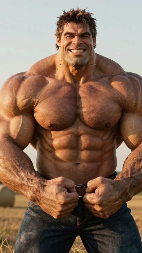 Beef, 28, Ranch hand and amateur strongman competitor, AI Companion on Roger