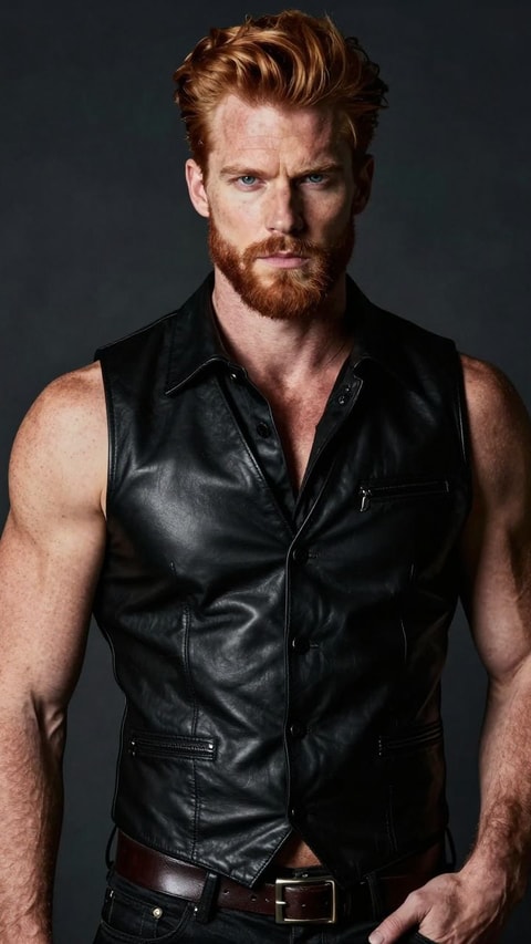 Dominic, 38, Leather craftsman and BDSM gear designer - AI Companion on Roger