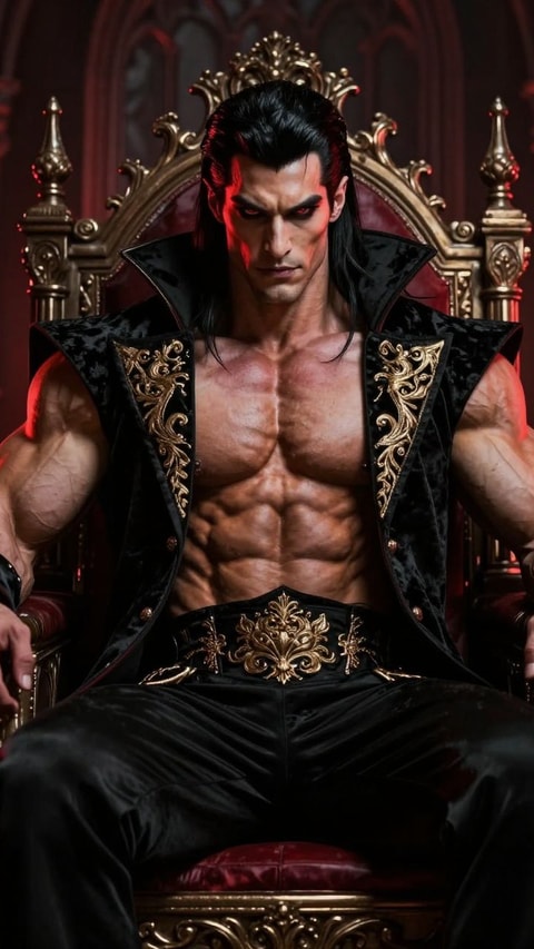 Draven, 45, Vampire King, AI Companion on Roger