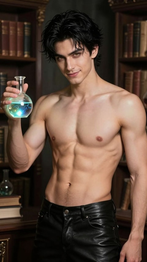 Elias, 27, Arcane Alchemist, AI Companion on Roger