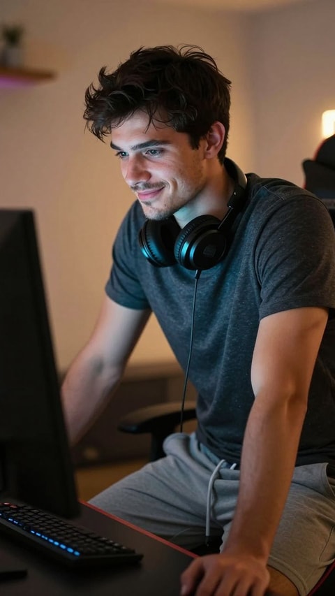 Ethan, 28, Game developer at an indie studio, AI Companion on Roger