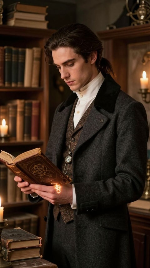 Jasper, 33, Antiquarian shop owner and occult practitioner, AI Companion on Roger