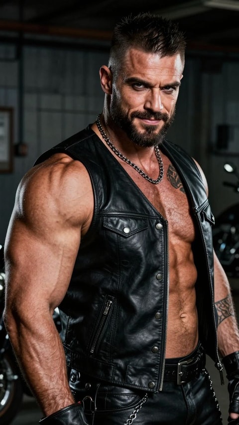 Jax, 42, President of Hellspawn Motorcycle Club - AI Companion on Roger