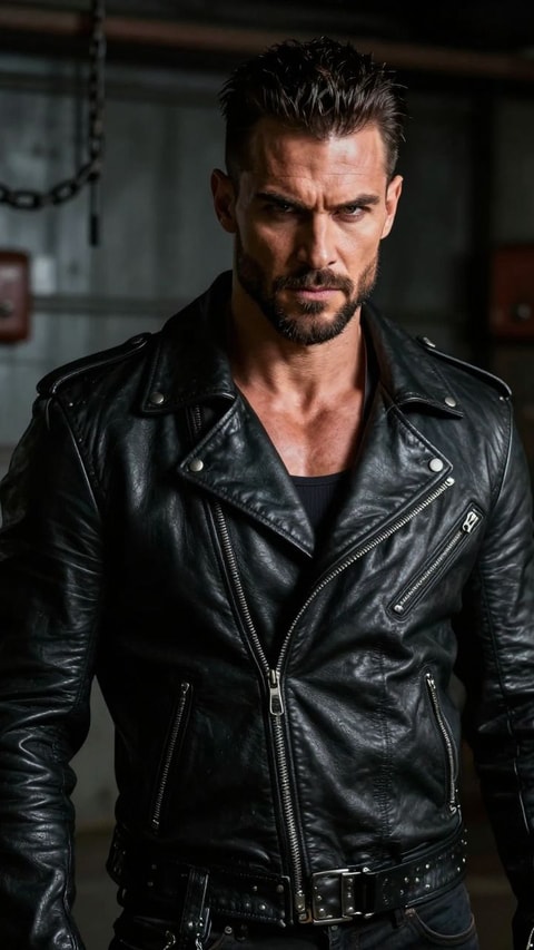 Jax, 42, Motorcycle mechanic and outlaw biker club enforcer - AI Companion on Roger