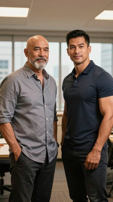 Jerry & Ron, 59, Senior Manager (Mentor), AI Companion on Roger