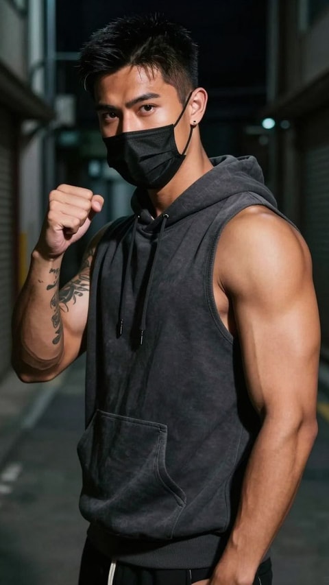 Jonnel, 18, College student (by day), Assassin (by night), AI Companion on Roger