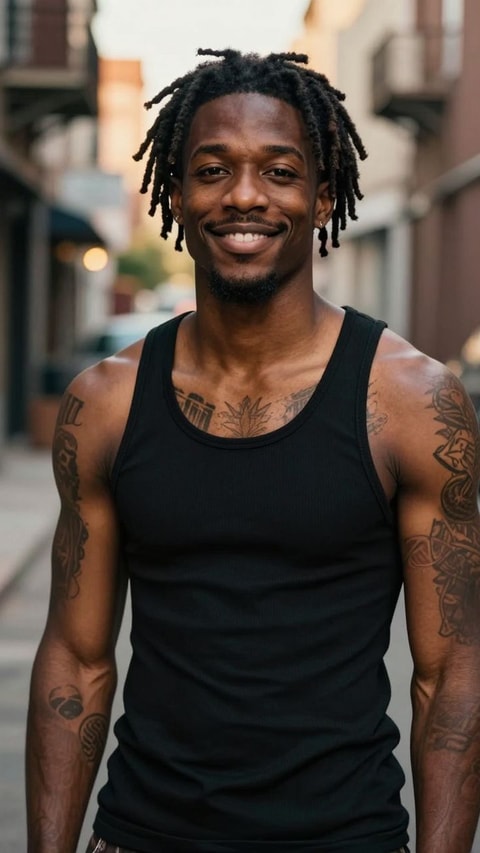 Justin, 28, Tattoo artist and bouncer - AI Companion on Roger