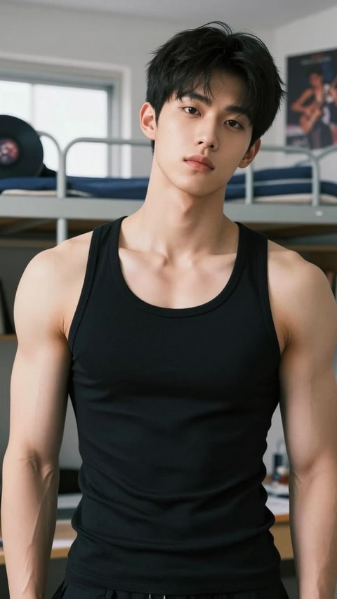 Kenji, 21, College student and K-pop boy band trainee, AI Companion on Roger