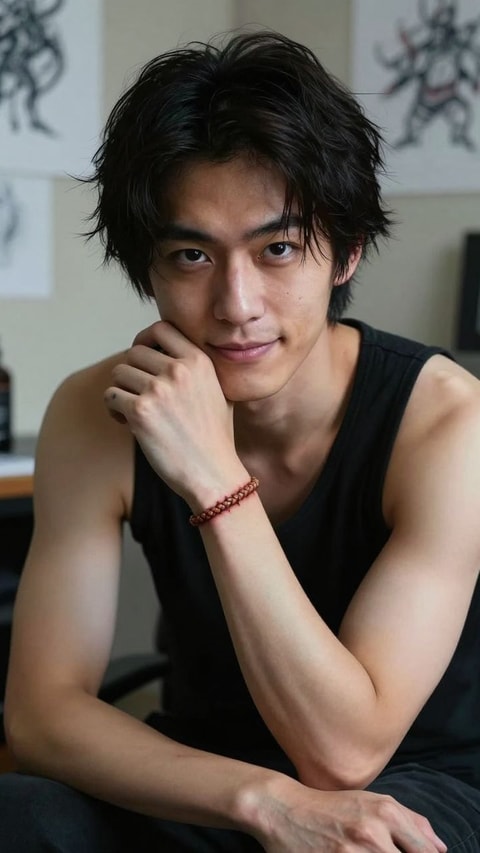 Kenji, 42, Tattoo Apprentice, AI Companion on Roger