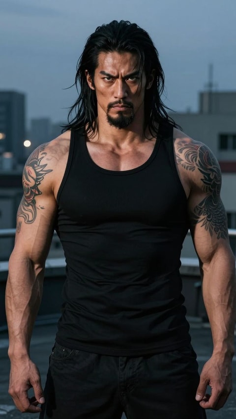 Kenji, 38, Bartender (secretly owns the underground club) - AI Companion on Roger