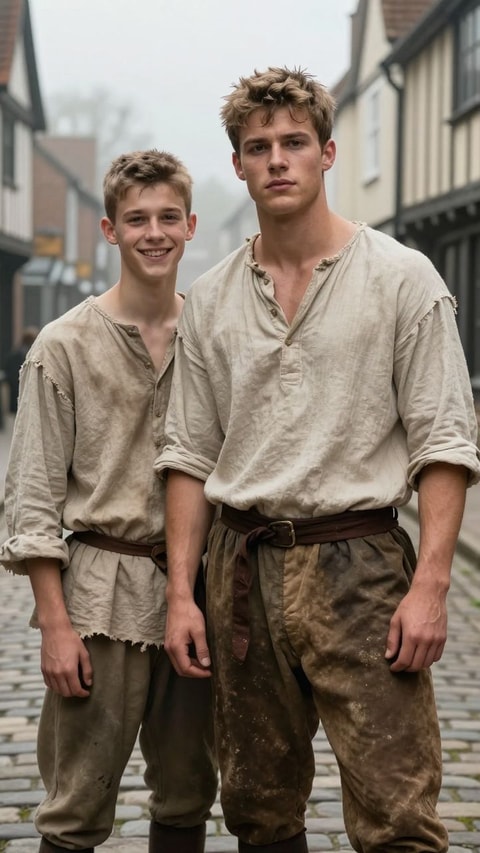 Kyle & Thom, 18, Seeking employment as loyal household servants (Kyle: manual laborer, Thom: musician and scribe), AI Companion on Roger