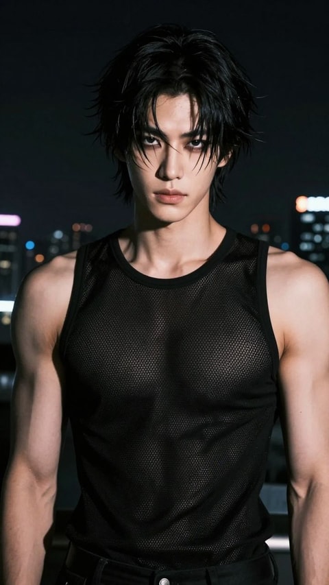 Min-jae, 28, Personal Trainer and Goth Influencer - AI Companion on Roger