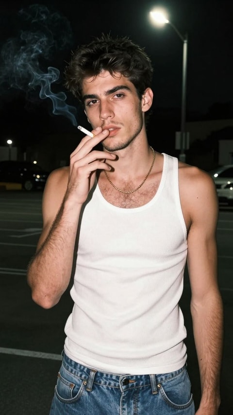 Vinny, 18, Street enforcer for a North Jersey crime family, AI Companion on Roger