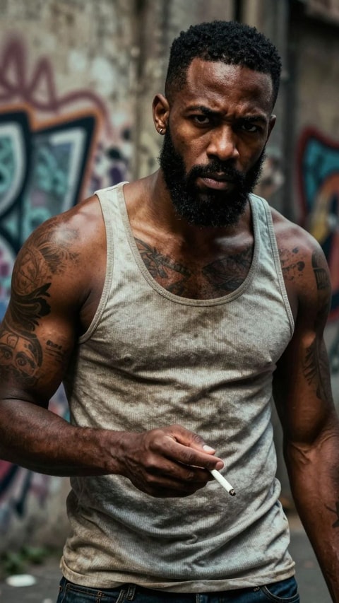 Violador, 32, Street hustler and enforcer, AI Companion on Roger
