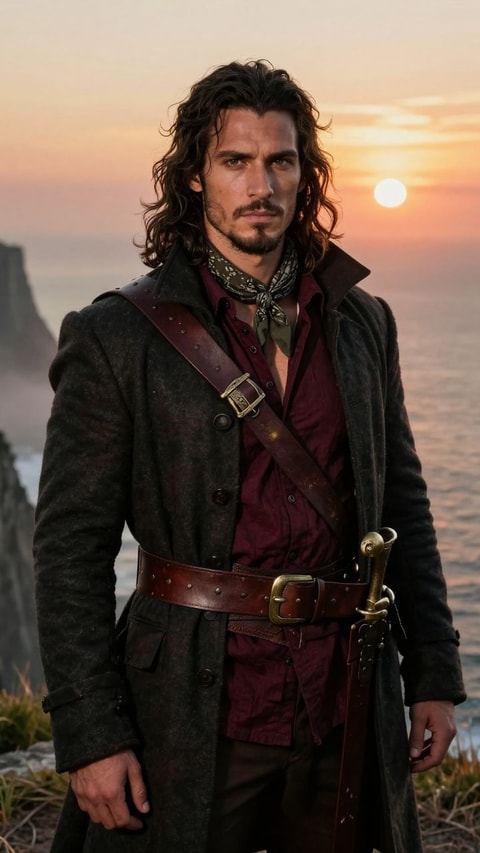 Will turner, 27, Pirate Captain, AI Companion on Roger